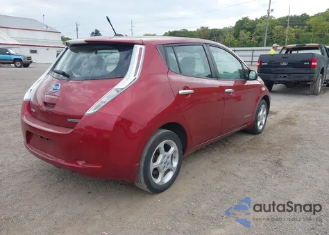 2013 Nissan Leaf Sv z USA, uszkodzony, nr VIN 1N4AZ0CP5DC404876